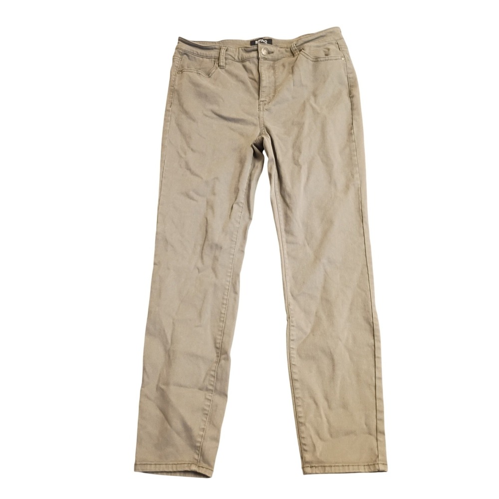 Buffalo Havana Ankle Pants Womens 10/30 Olive Green High Rise Soft Stretch Slim
